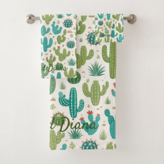Cacti Badkamer Handdoeken Set