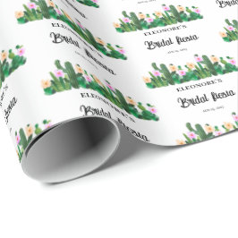 Cacti bloemen  Bruids Fiesta  Cadeaupapier