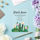 Cacti bloemen Bruidsfeest Acryl Uitnodigingen (Insitu (Huwelijk))