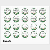 Cacti bloemen Bruidsfeest Ronde Sticker (Vel)