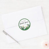 Cacti bloemen Bruidsfeest Ronde Sticker (Envelop)