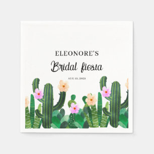 Cacti bloemen Bruidsfeest Servet