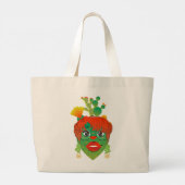 Cacti boodschappentas grote tote bag (Achterkant)