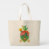 Cacti boodschappentas grote tote bag (Achterkant)