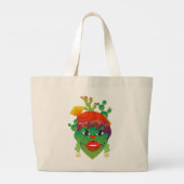 Cacti boodschappentas grote tote bag (Achterkant)