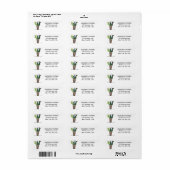 Cacti Cactus Desert Script Modern Succultics Etiket (Full Sheet)