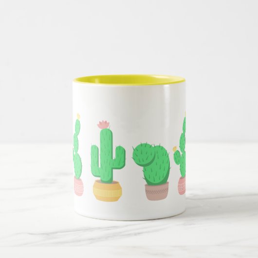 Cacti - Cactus - Planten Tweekleurige Koffiemok (Center)