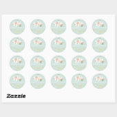 Cacti Cactus Theme Wedding  Dank je Ronde Sticker (Vel)