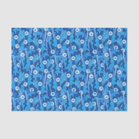 Cacti Camo Cactus Succulent Flower Floral Pattern Tissuepapier (Voorkant)