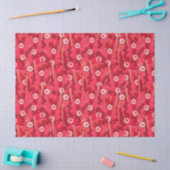 Cacti Camouflage, Floral Pattern, aardbei Red Tissuepapier (Craft)
