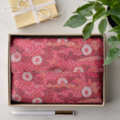 Cacti Camouflage, Floral Pattern, aardbei Red Tissuepapier (Geschenk)