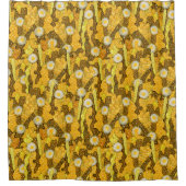 Cacti Camouflage Succulent Bloom Floral Pattern Douchegordijn (Voorkant)