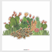 Cacti custom-cut vinyl Sticker (Vel)