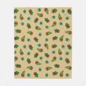 Cacti Cuties Throw Blanket Fleece Deken (Voorkant)