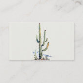 Cacti Desert Landscape Display Douche Baby shower Informatiekaartje (Achterkant)