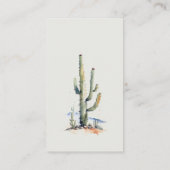 Cacti Desert Landscape Luier Raffle Baby shower Informatiekaartje (Achterkant)