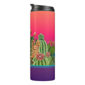 Cacti Design Thermal Tumbler Thermosbeker (Geroteerd rechts)
