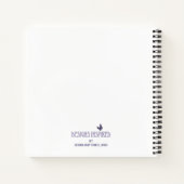 Cacti en Butterflies op Aqua Notitieboek (Achterkant)