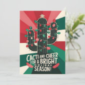Cacti en Cheer - Kerst Kaart (Staand voorkant)