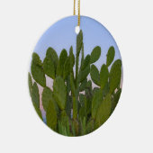 Cacti en sisal in het droge bos keramisch ornament (Rechts)