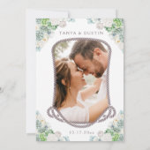 Cacti Floral Westerne bijtende schedel Kaart (Achterkant)