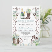 Cacti Floral Westerne Boots en bubbelbaar Vrijgeze Kaart (Staand voorkant)