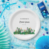 Cacti flowers  Bridal Fiesta  Papieren Bordje (Feest)