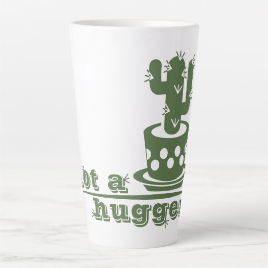 Cacti Geen knuffel cactus grap Latte Mok (Voorkant)