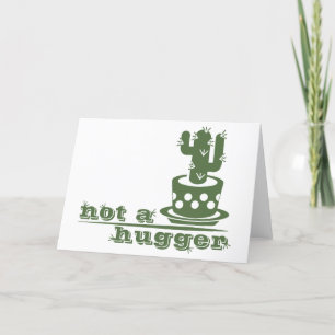 Cacti Geen knuffelcactus grappig gezegde Bedankkaart