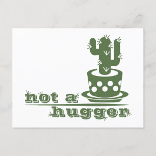 Cacti Geen knuffelcactus grappig gezegde Briefkaart