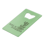 Cacti Geen knuffelcactus grappig gezegde Creditkaart Flessenopener (Achterkant Gekanteld)