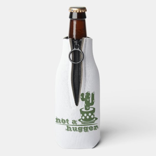 Cacti Geen knuffelcactus grappig gezegde Flesjeskoeler (Fles Achterkant)