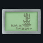 Cacti Geen knuffelcactus grappig gezegde Gesp<br><div class="desc">Geen knuffelige gezegden cactus en tekst</div>