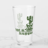 Cacti Geen knuffelcactus grappig gezegde Glas (Voorkant)