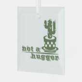Cacti Geen knuffelcactus grappig gezegde Glas Ornament (Voorkant links)