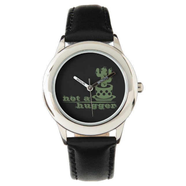 Cacti Geen knuffelcactus grappig gezegde Horloge (Voorkant)