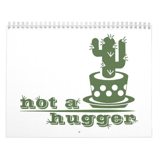 Cacti Geen knuffelcactus grappig gezegde Kalender (Hoes)
