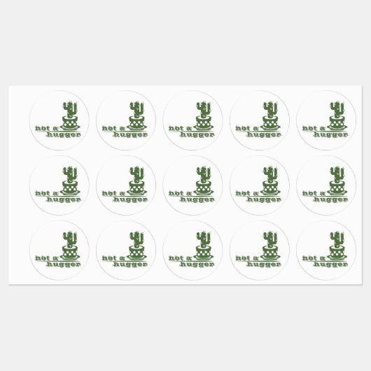 Cacti Geen knuffelcactus grappig gezegde Labels (Vel)
