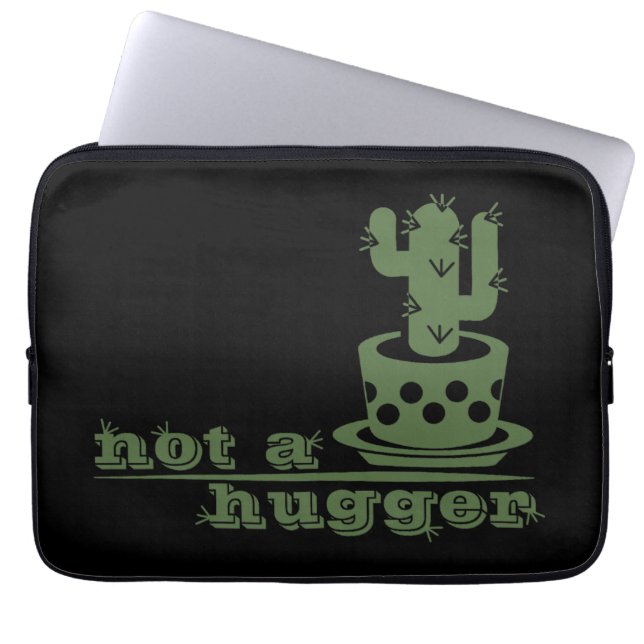 Cacti Geen knuffelcactus grappig gezegde Laptop Sleeve (Voorkant)