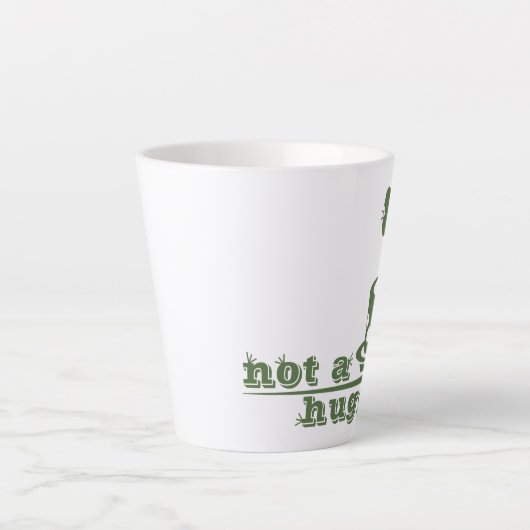 Cacti Geen knuffelcactus grappig gezegde Latte Mok (Voorkant)