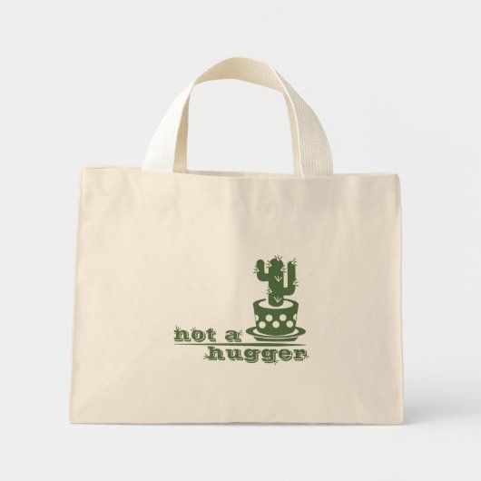 Cacti Geen knuffelcactus grappig gezegde Mini Tote Bag (Voorkant)