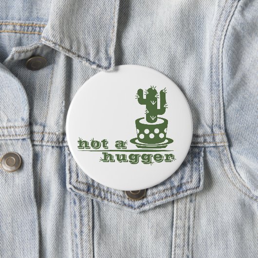 Cacti Geen knuffelcactus grappig gezegde Ronde Button 4,0 Cm (In situ)