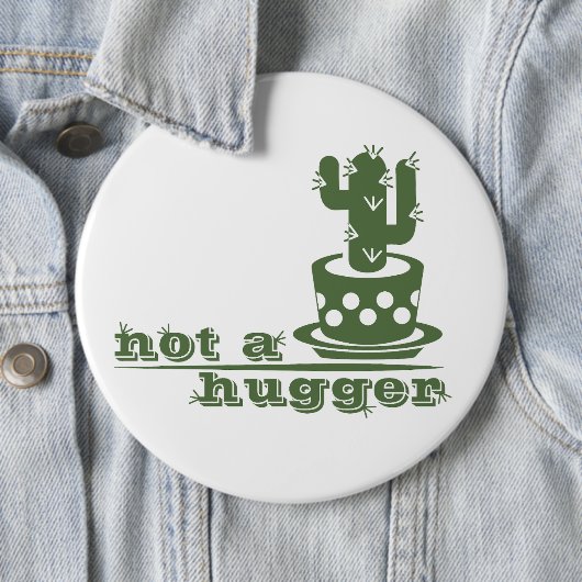Cacti Geen knuffelcactus grappig gezegde Ronde Button 6,0 Cm (In situ)