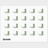 Cacti Geen knuffelcactus grappig gezegde Ronde Sticker (Vel)
