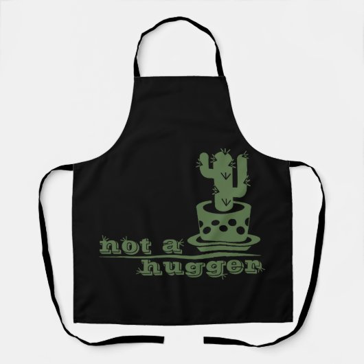 Cacti Geen knuffelcactus grappig gezegde Schort (Voorkant)