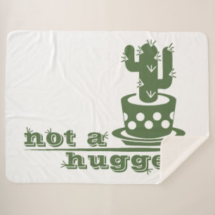 Cacti Geen knuffelcactus grappig gezegde Sherpa Deken