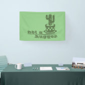 Cacti Geen knuffelcactus grappig gezegde Spandoek (Beurs)