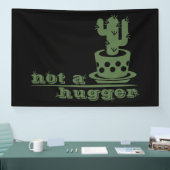 Cacti Geen knuffelcactus grappig gezegde Spandoek (Beurs)