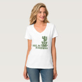 Cacti Geen knuffelcactus grappig gezegde T-shirt (Voorkant volledig)