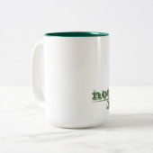 Cacti Geen knuffelcactus grappig gezegde Tweekleurige Koffiemok (Voorkant links)